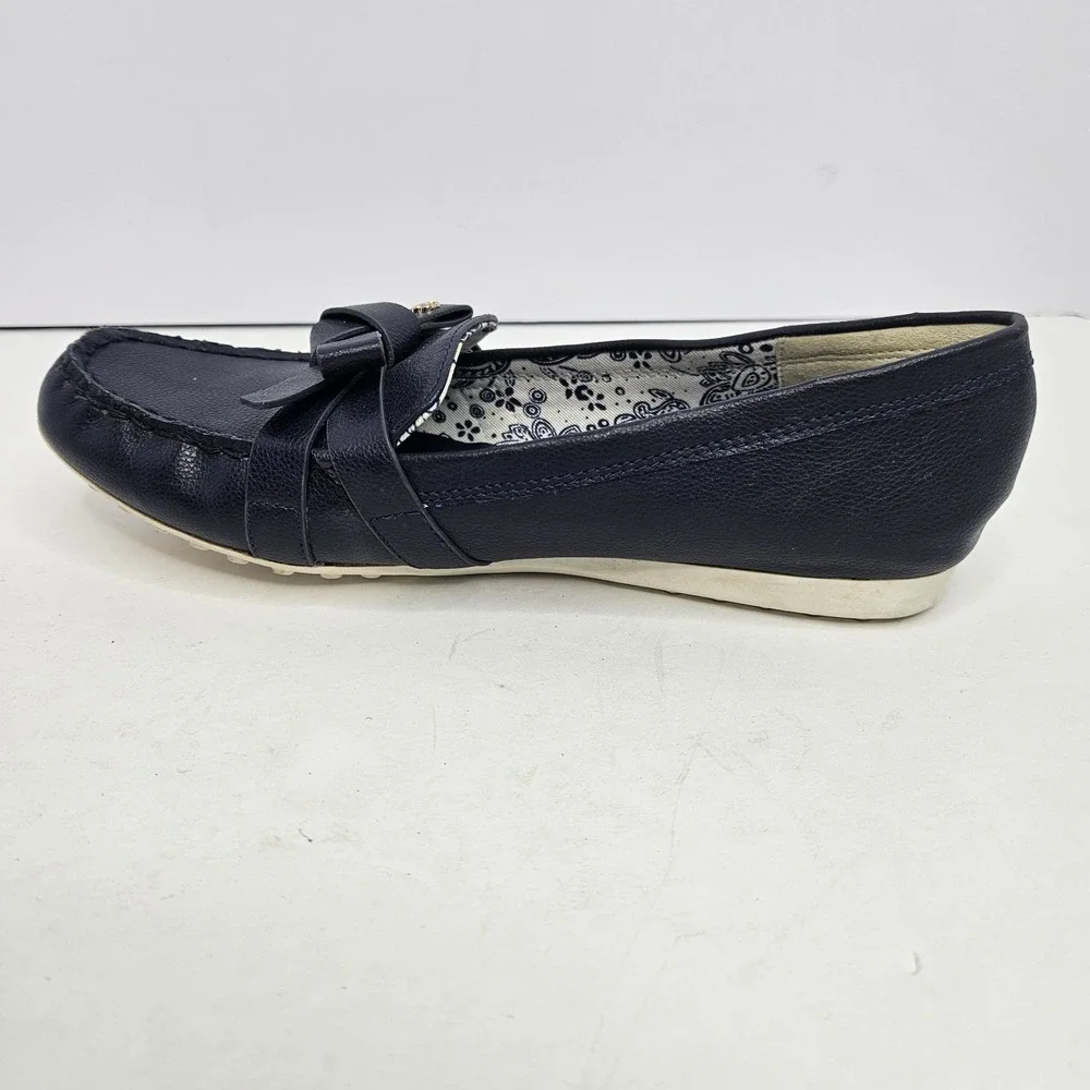 Bandolino Size 8.5M Blue Slip On Shoes Heel To‎ Toe 10